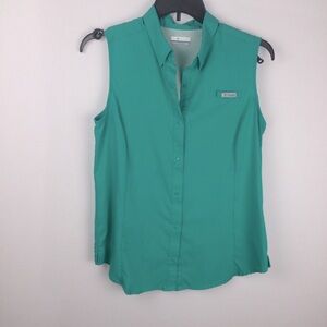 Columbia Tamiami PFG‎ Women's Sleeveless Green Top size XL